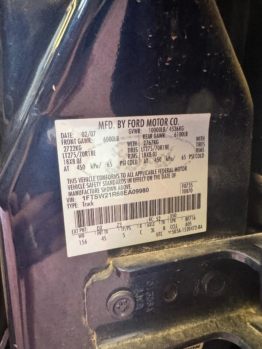 Ford Super Duty F-250 SRW 4WD Crew Cab 156" XL 2008