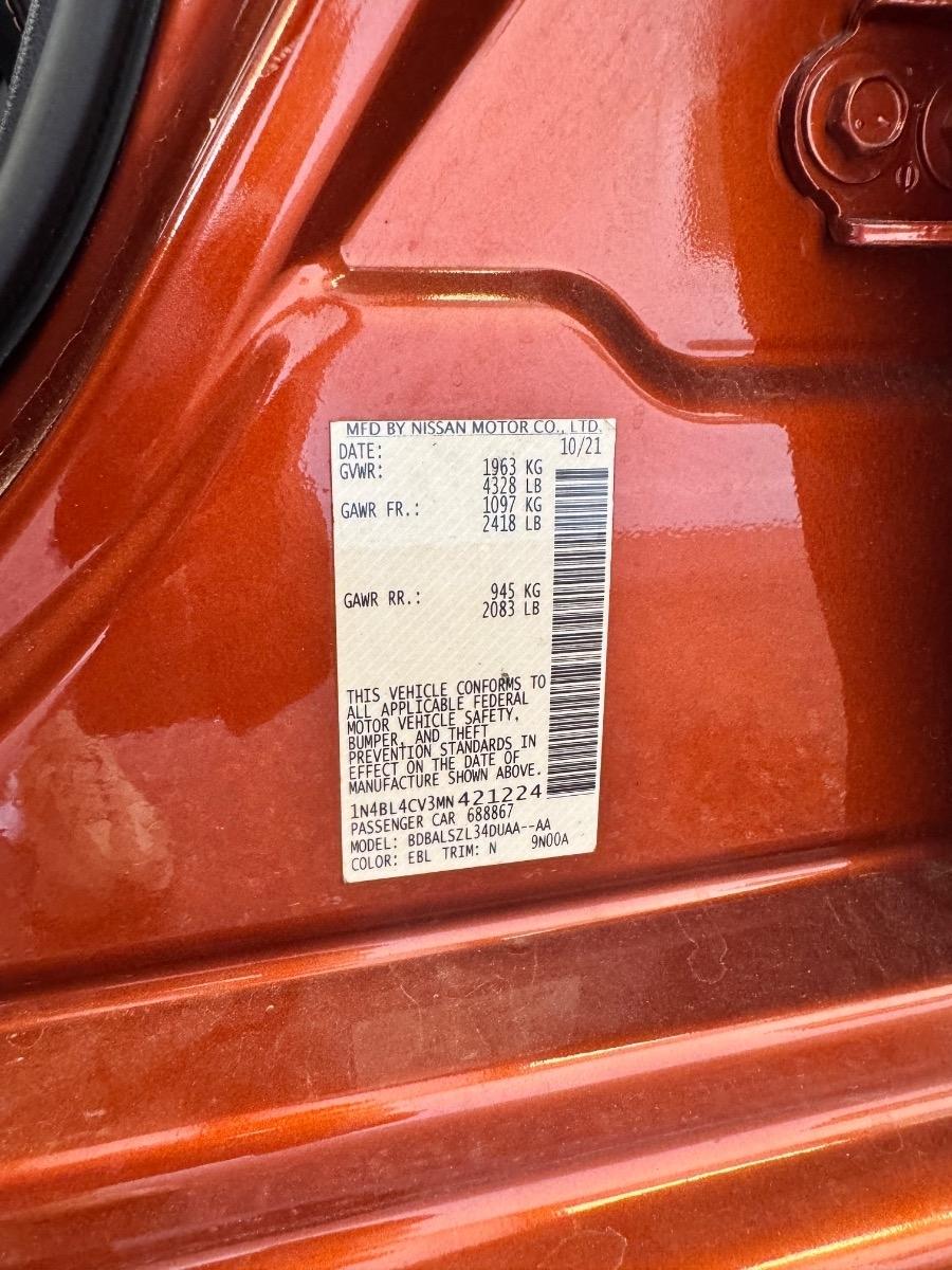 Nissan Altima 2.5 SR Sedan 2021