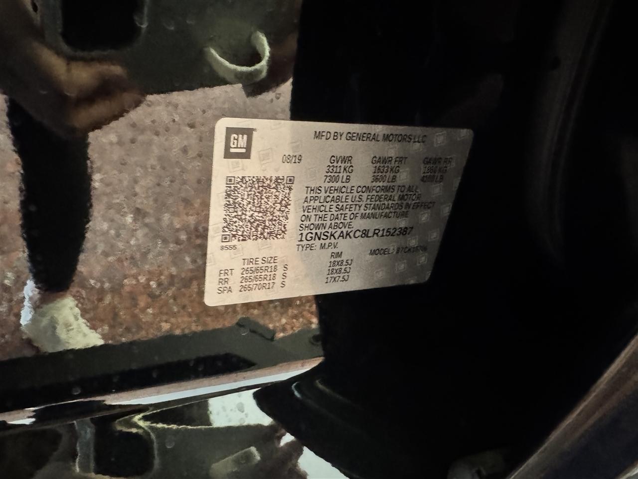 Chevrolet Tahoe 4WD 4dr LS 2020