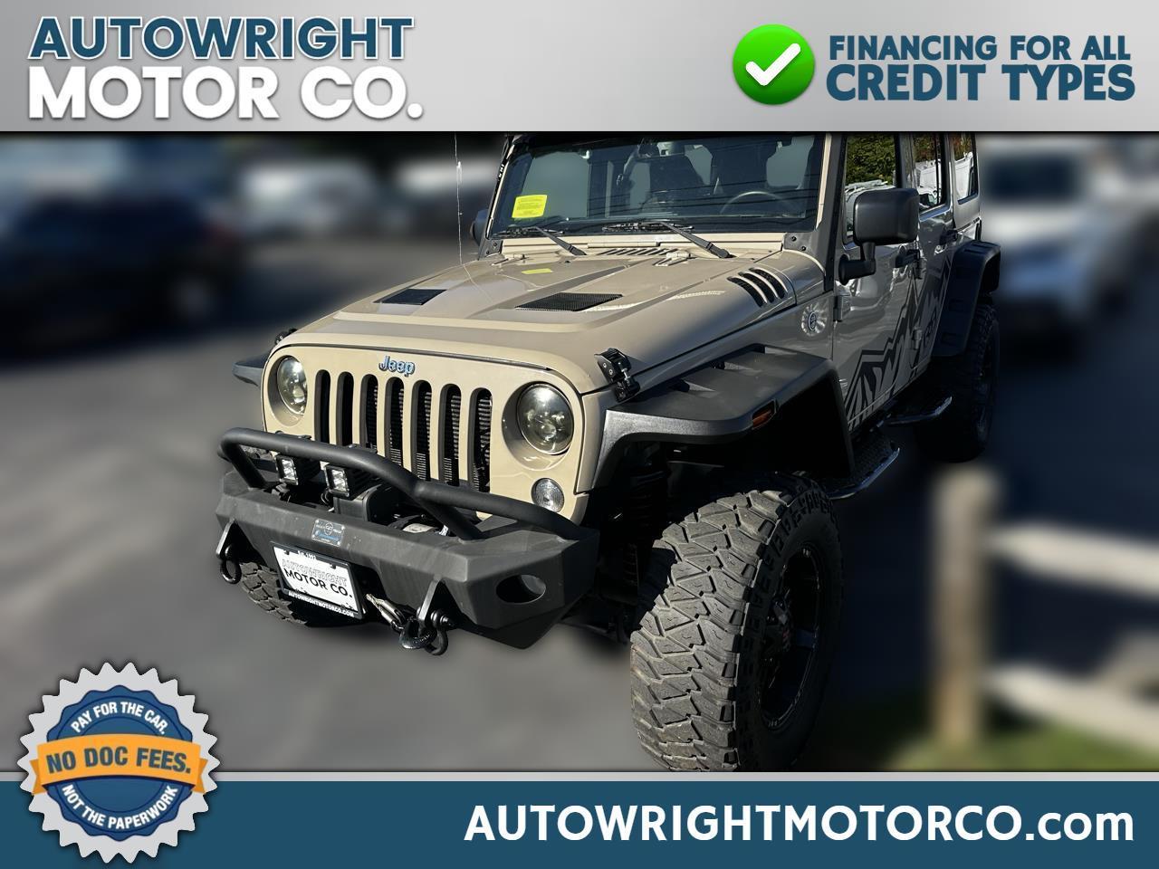 2016 Jeep Wrangler Unlimited Rocky Ridge Unlimited Sport S