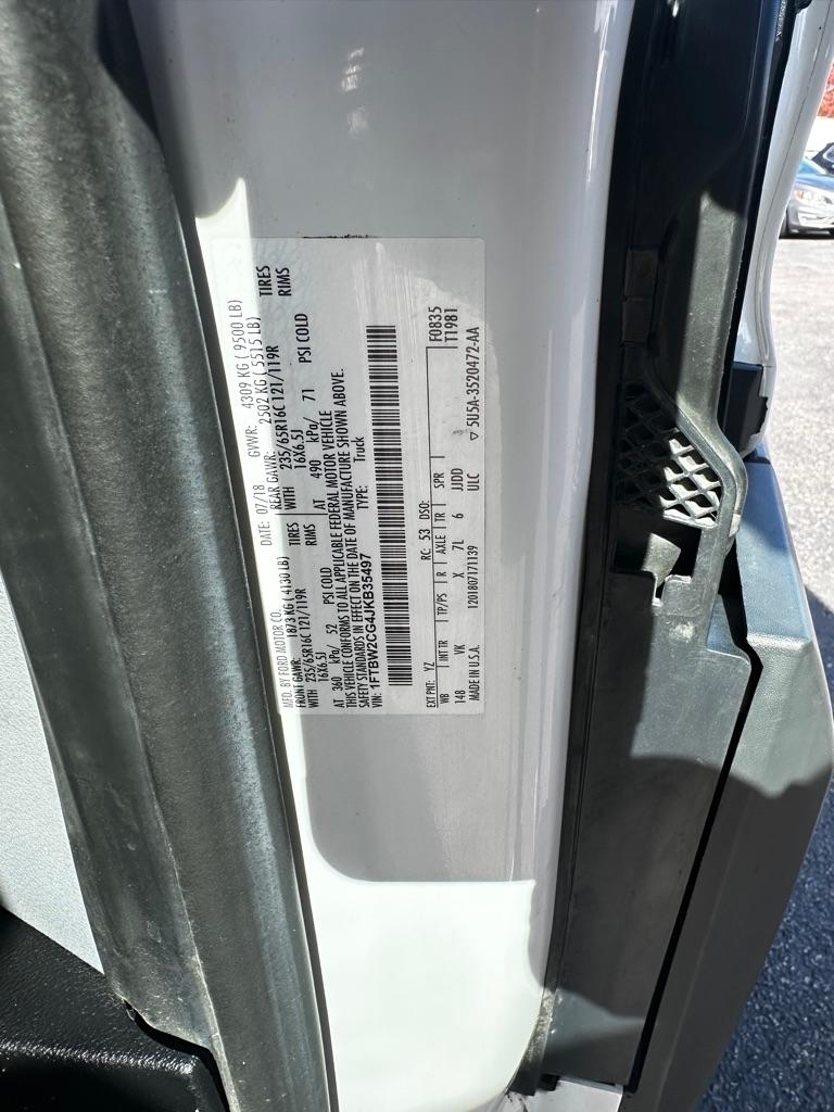 Ford Transit Van T-350 148" Med Rf 9500 GVWR Sliding RH Dr 2018