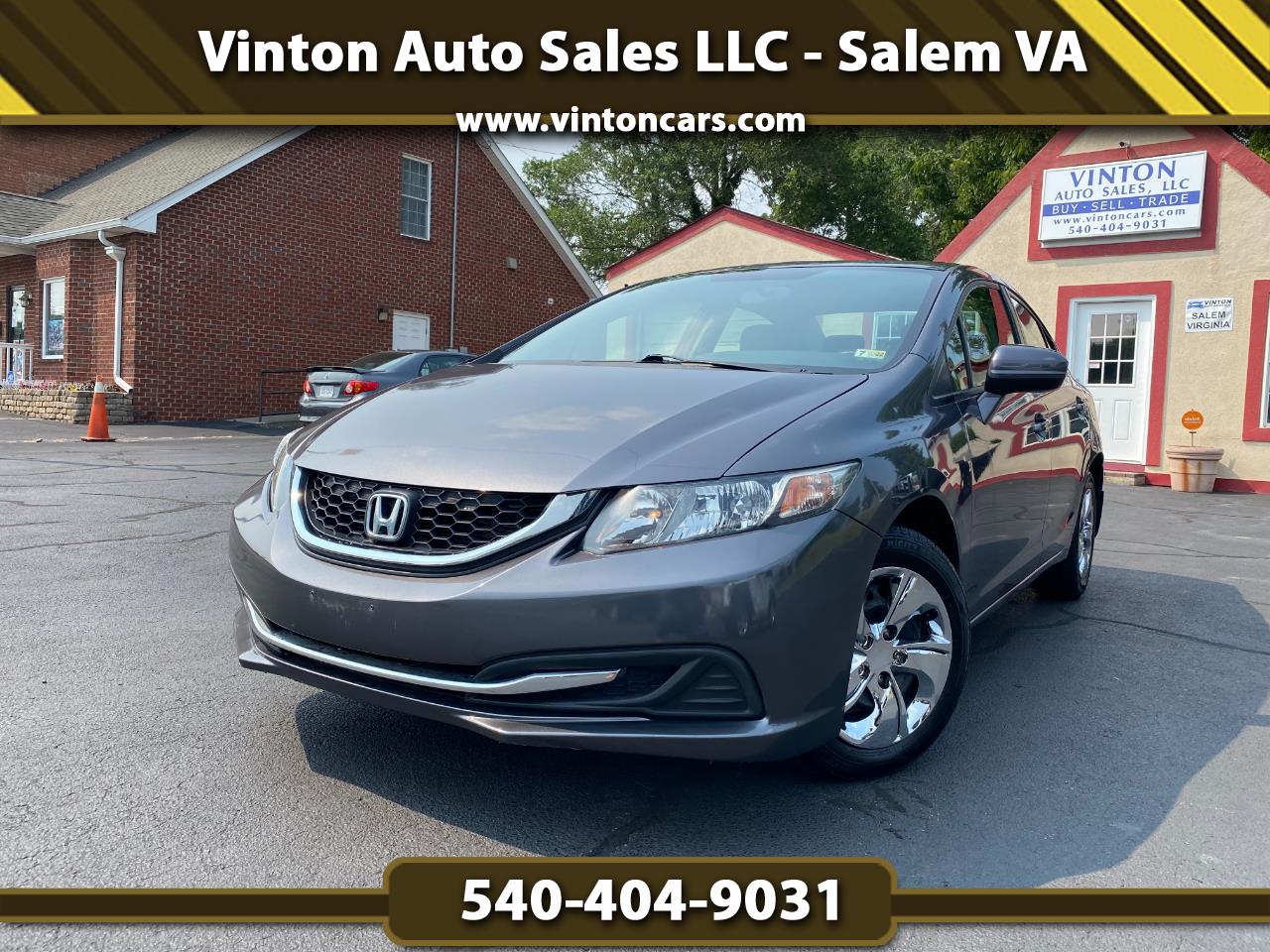 Used 2015 Honda Civic EX Sedan CVT for Sale in Salem VA 21453 Vinton