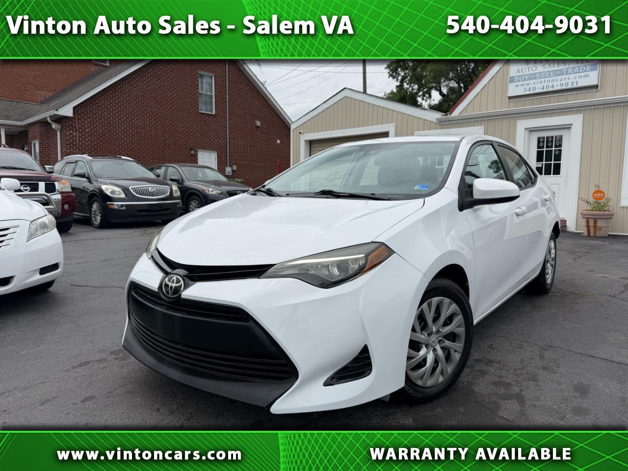 Toyota Corolla LE 4D Sedan 2018