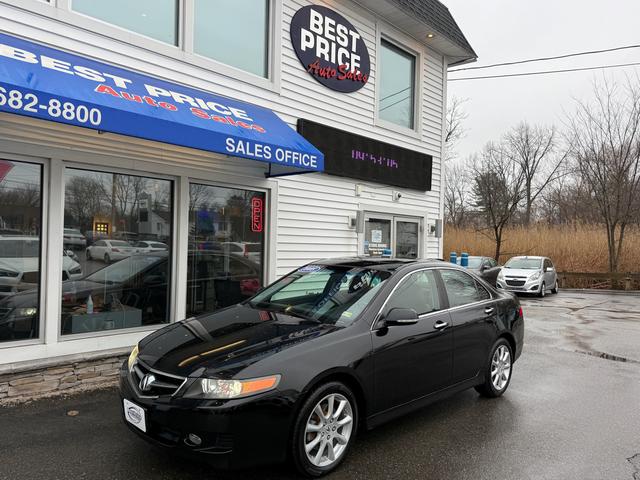 Black 2008 Acura TSX Sedan FWD with Navigation Sedan Front-Wheel Drive Automatic