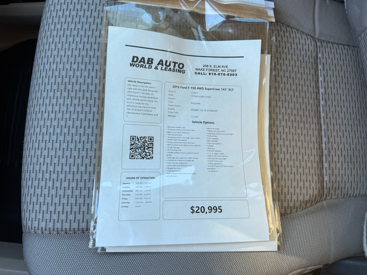 Ford F-150 4WD SuperCrew 145" XLT 2015