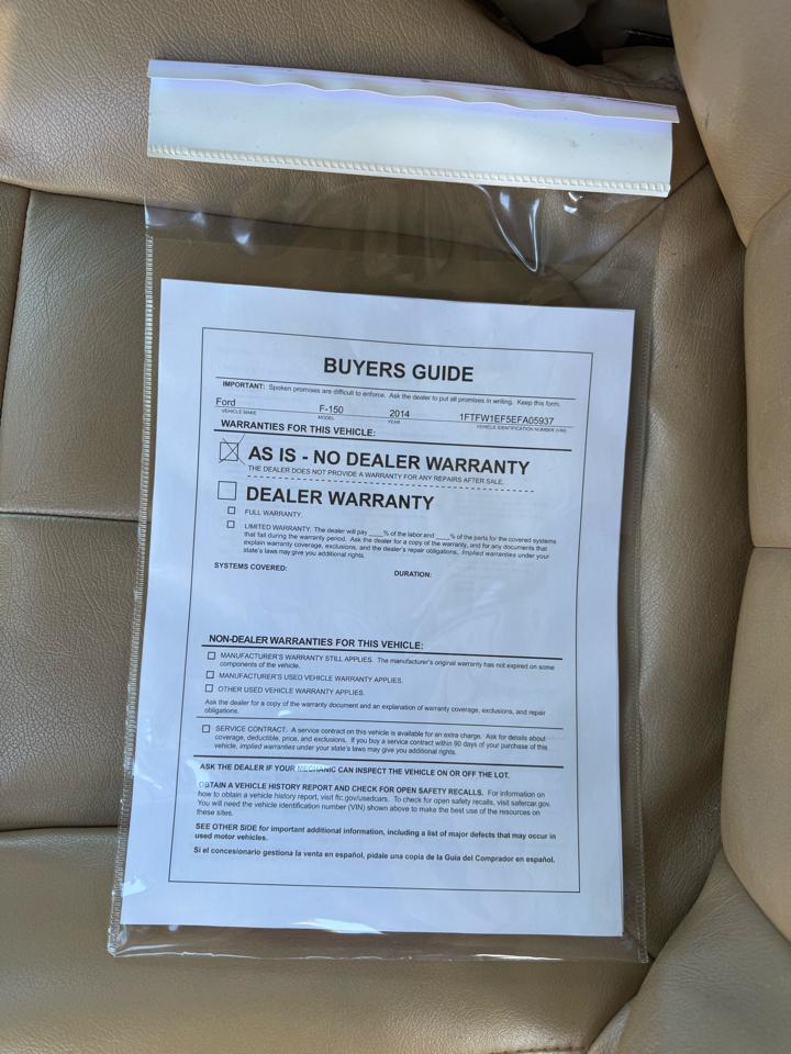 Ford F-150 4WD SuperCrew 145" Platinum 2014