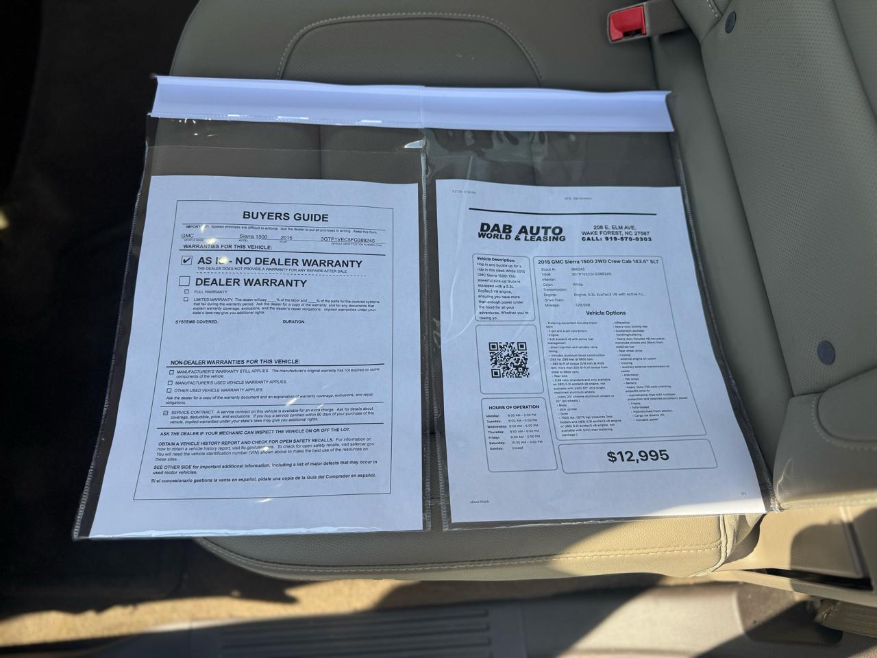 GMC Sierra 1500 2WD Crew Cab 143.5" SLT 2015