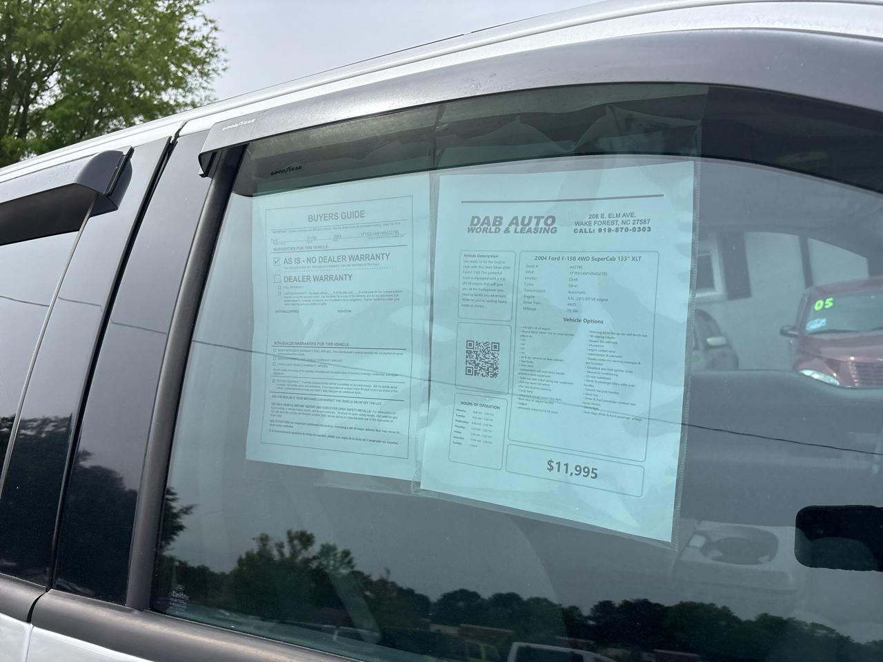 Ford F-150 4WD SuperCab 133" XLT 2004