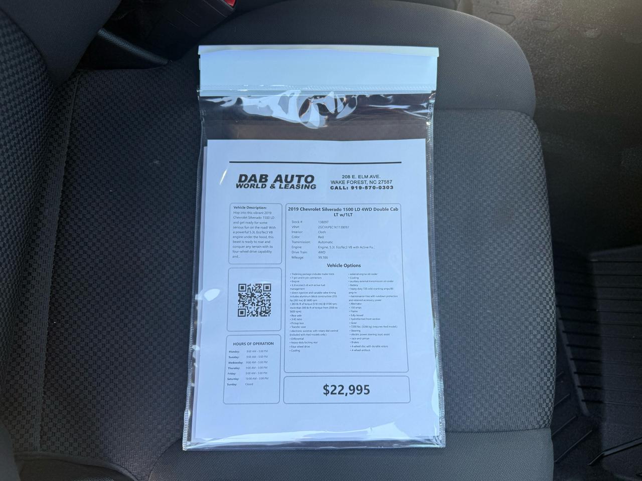 Chevrolet Silverado 1500 LD 4WD Double Cab LT w/1LT 2019