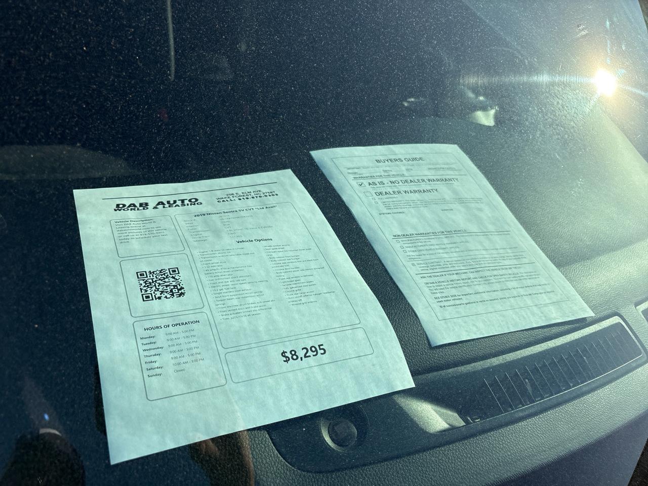 Nissan Sentra SV CVT *Ltd Avail* 2019