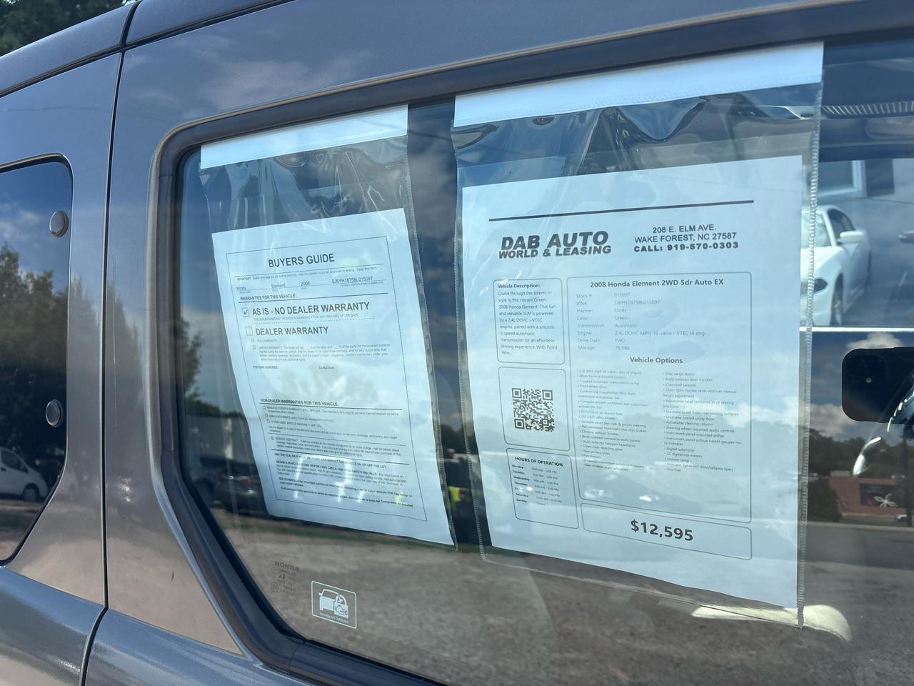 Honda Element 2WD 5dr Auto EX 2008