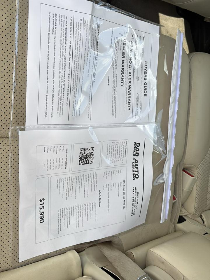 Lexus GX 460 4WD 4dr 2013