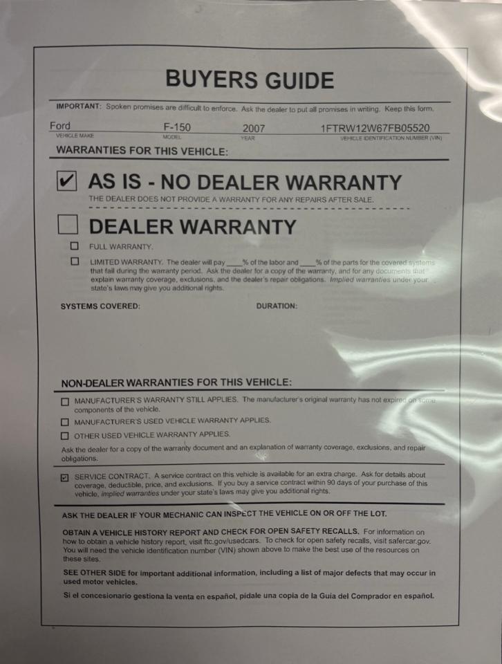 Ford F-150 2WD SuperCrew 139" FX2 2007