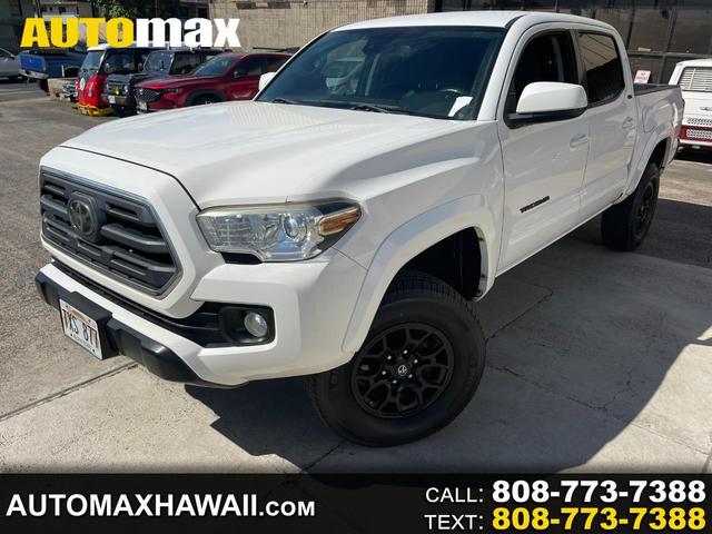 White 2019 Toyota Tacoma Pickup Truck Four-Wheel Drive Automatic