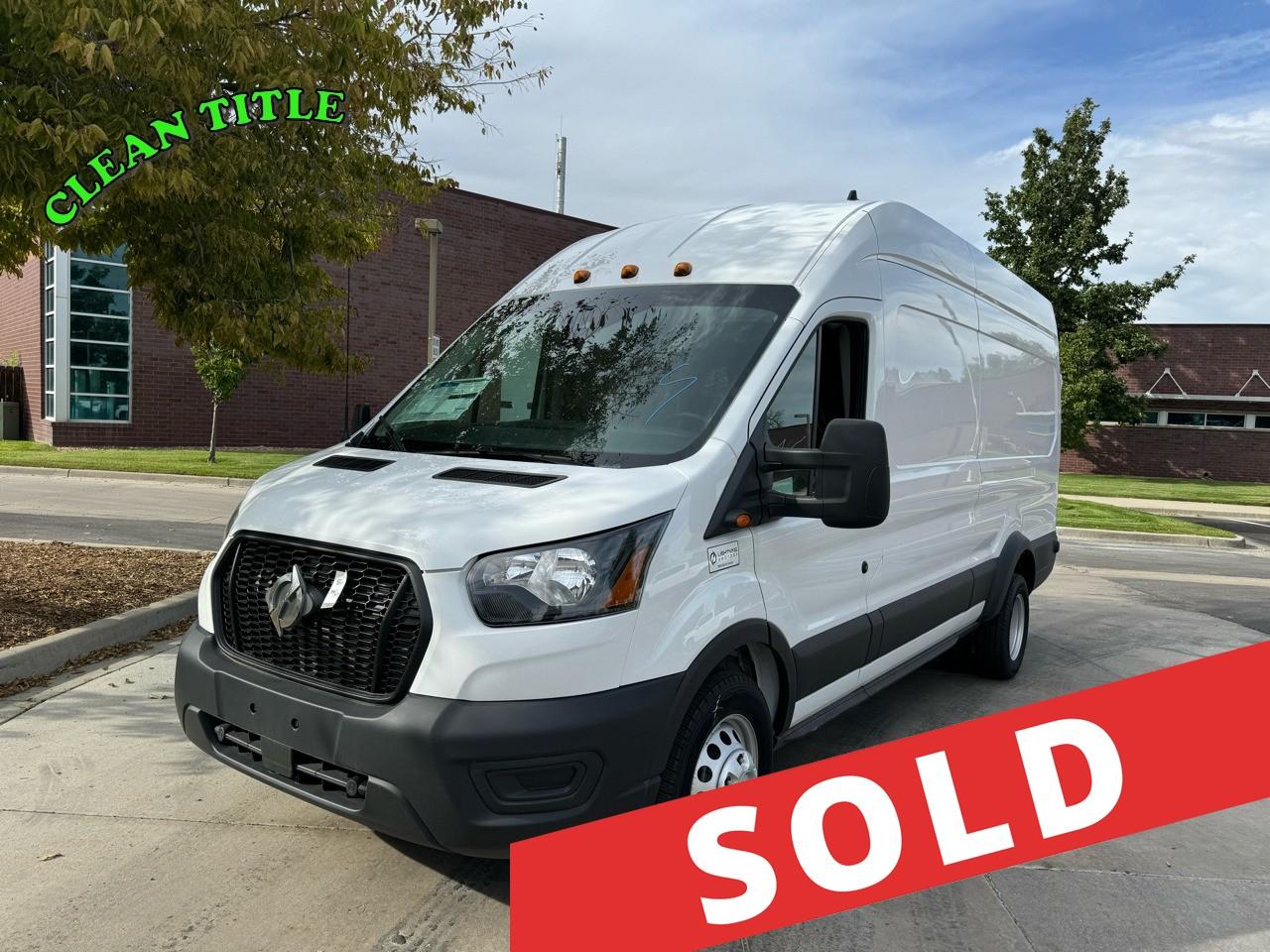 2022 Ford Transit Cargo Van T-350 HD 148" EL Hi Rf 11000 GVWR DRW RWD