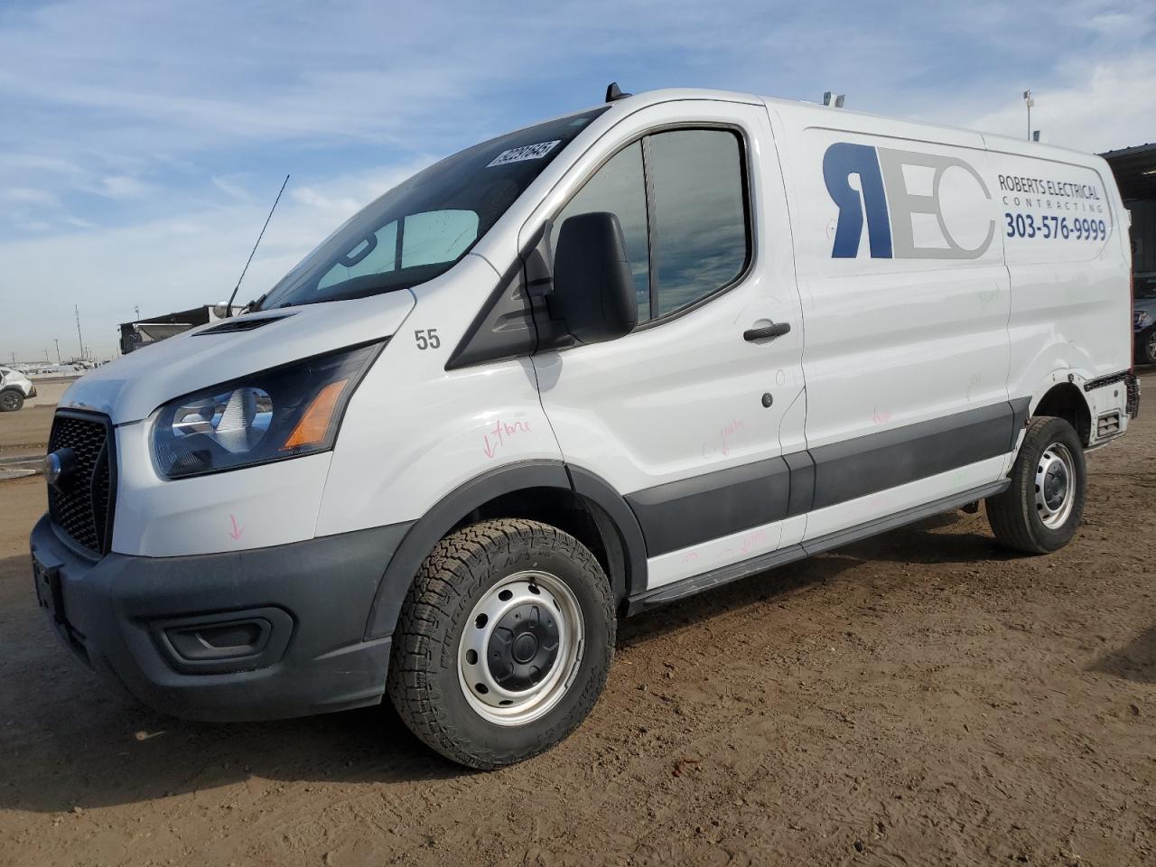 2022 Ford Transit Cargo Van T-250 130" Low Rf 9070 GVWR RWD