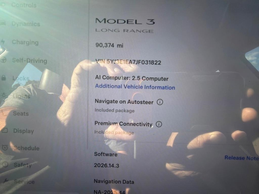 Tesla Model 3 Mid Range Battery RWD 2018