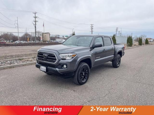 Gray 2019 Toyota Tacoma SR5 V6 Double Cab 4WD Pickup Truck Four-Wheel Drive Automatic