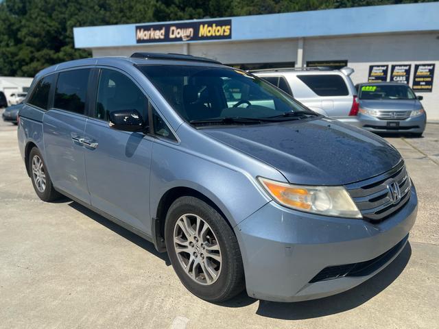 Blue 2012 Honda Odyssey Minivan Front-Wheel Drive Automatic