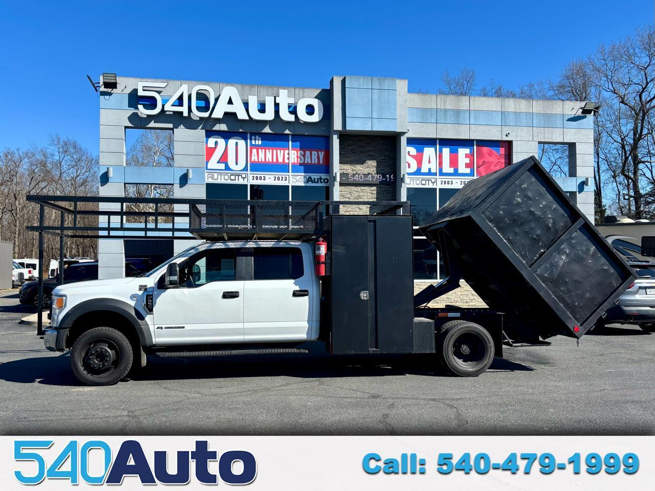 2020 Ford Super Duty F-550 DRW Crew Storge with Dump Body w Ladder Rack