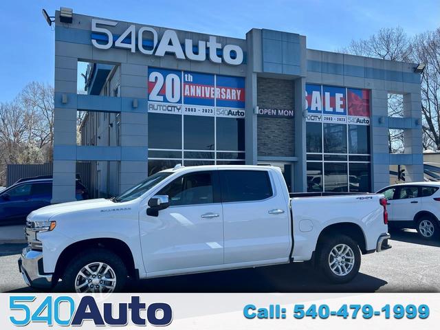 White 2021 Chevrolet Silverado 1500 Pickup Truck Four-Wheel Drive Automatic