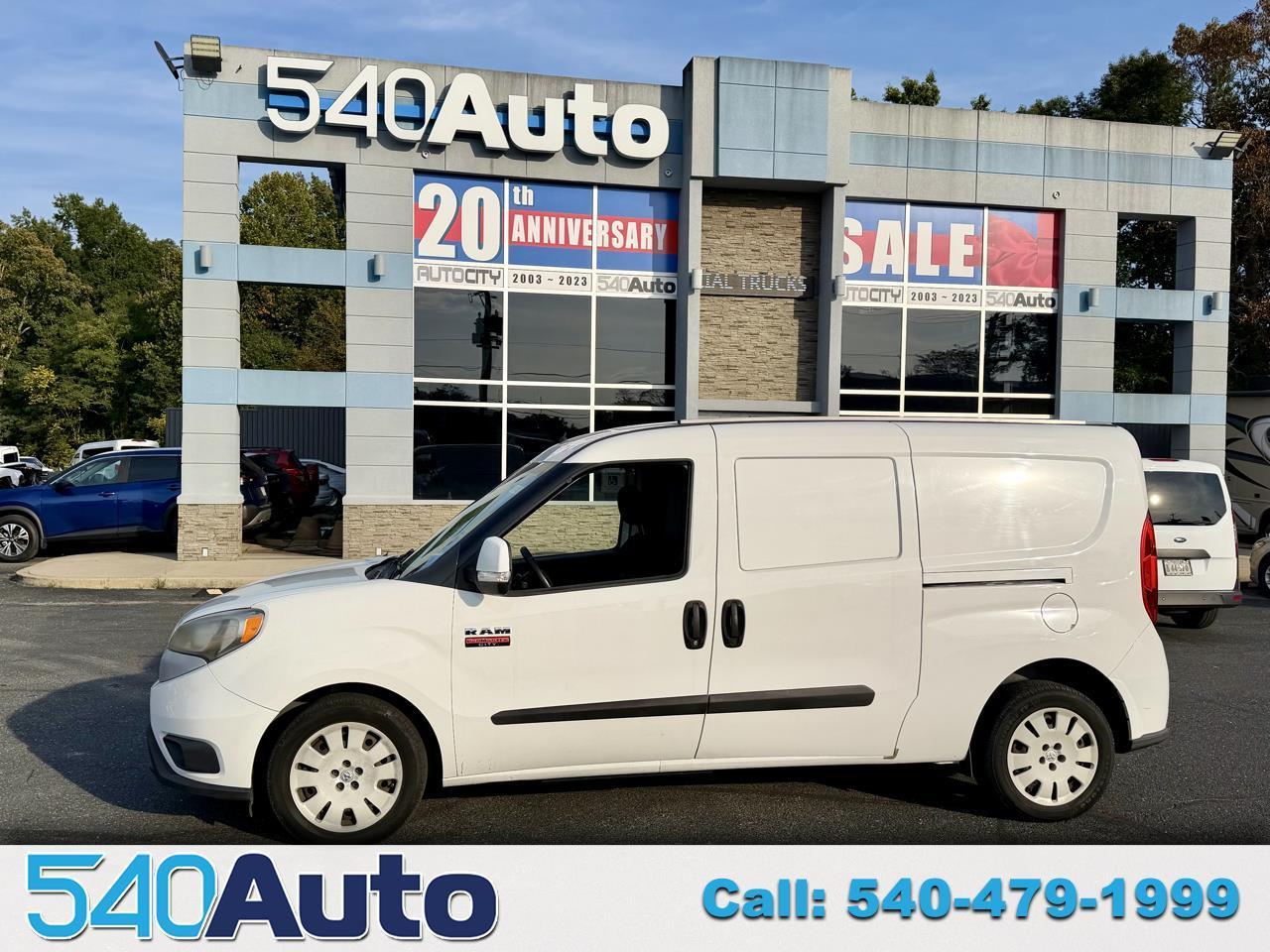2016 RAM ProMaster City Cargo Van Tradesman SLT w Rear Windows