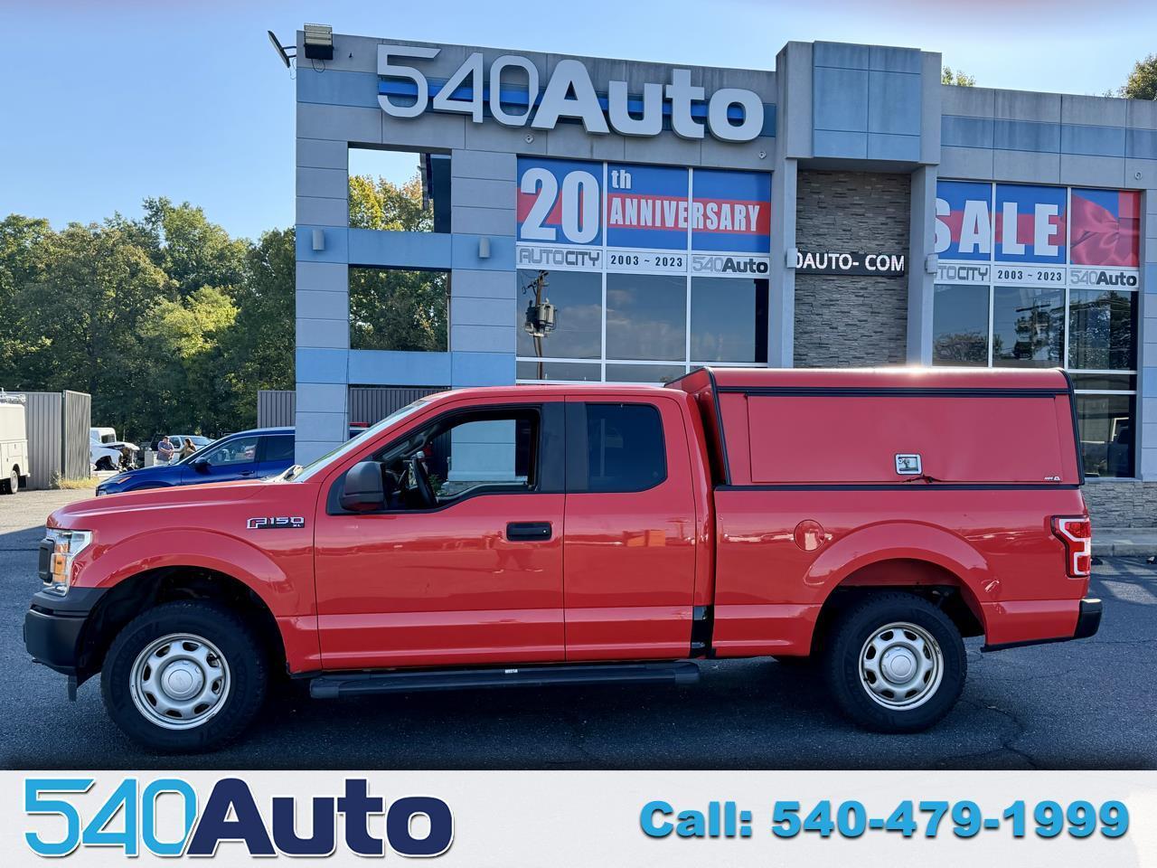 2020 Ford F-150 XL Extend Cab Short Bed w Camper Shell