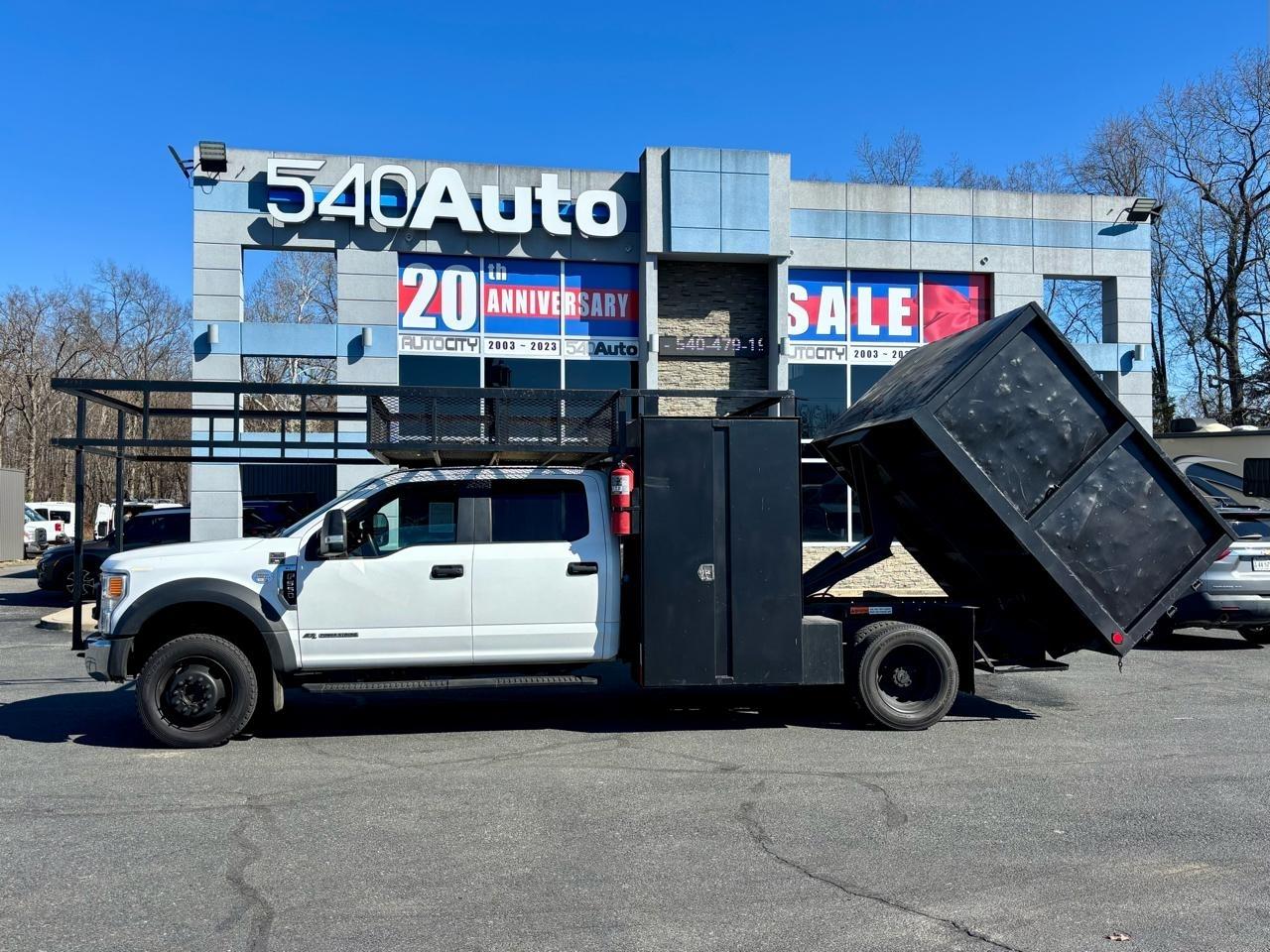 2020 Ford F-550 Crew Storge with Dump Body w Ladder Rack