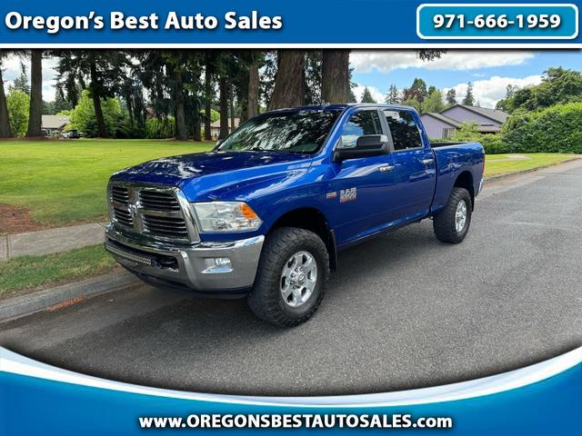 Blue 2016 RAM 2500 SLT Crew Cab 4WD Pickup Truck Four-Wheel Drive Automatic