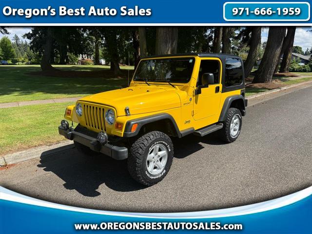 Yellow 2006 Jeep Wrangler SUV / Crossover Four-Wheel Drive 6-Speed Manual