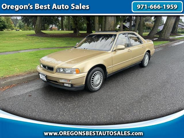Gold 1991 Acura Legend Sedan Front-Wheel Drive 5-Speed Manual
