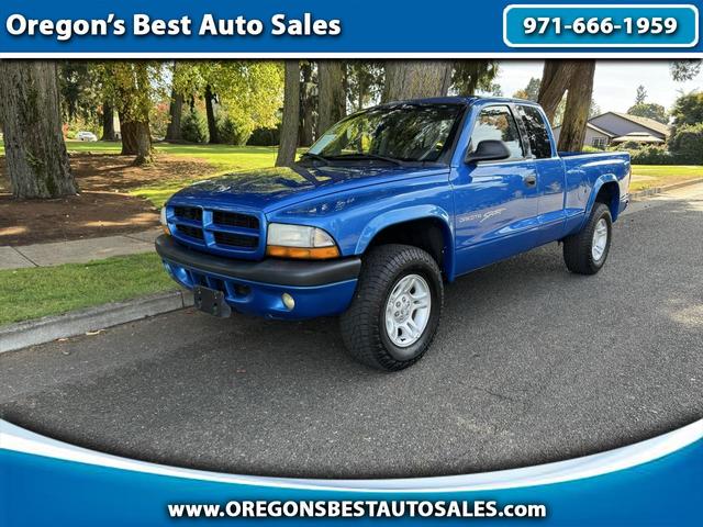 Blue 2001 Dodge Dakota Pickup Truck 5-Speed Manual