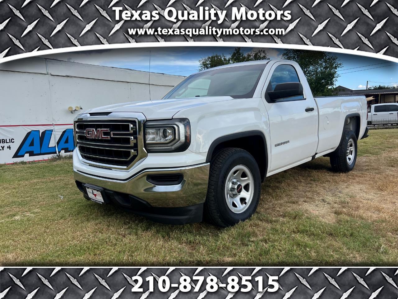 2018 GMC Sierra 1500 Reg Cab Long Bed 2wd 5.3L V8 Auto Cold A/C!!