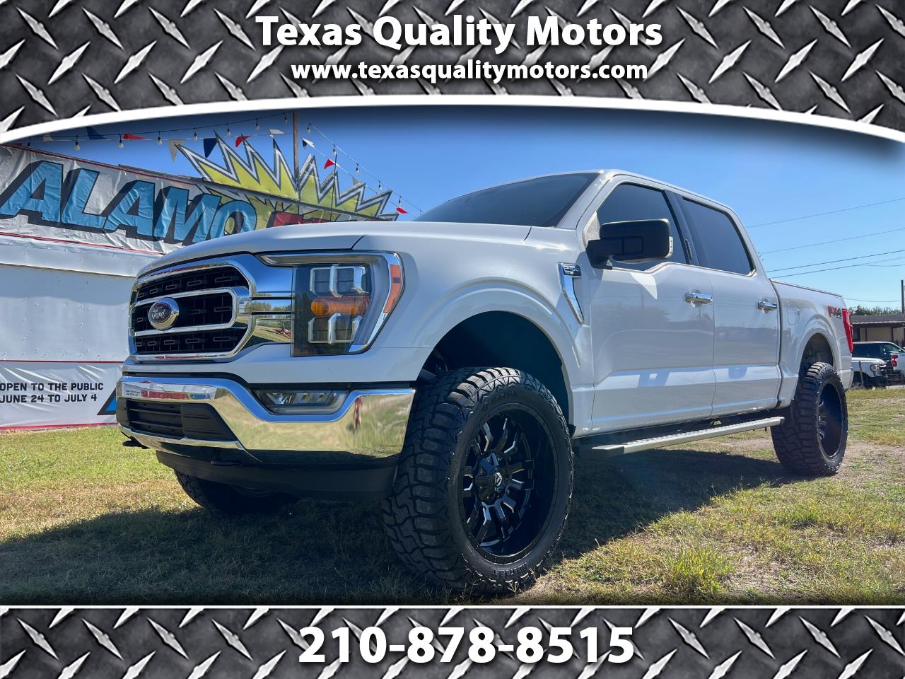 2022 Ford F-150 4WD XLT Crew Cab 5.0L w/3" Lift on 22" Fuel Wheels