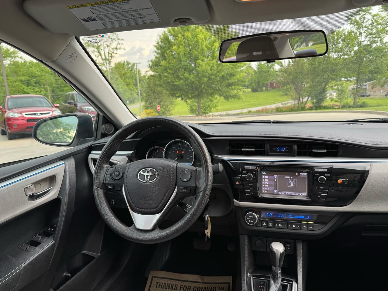 Toyota Corolla 4dr Sdn Auto L (Natl) 2015