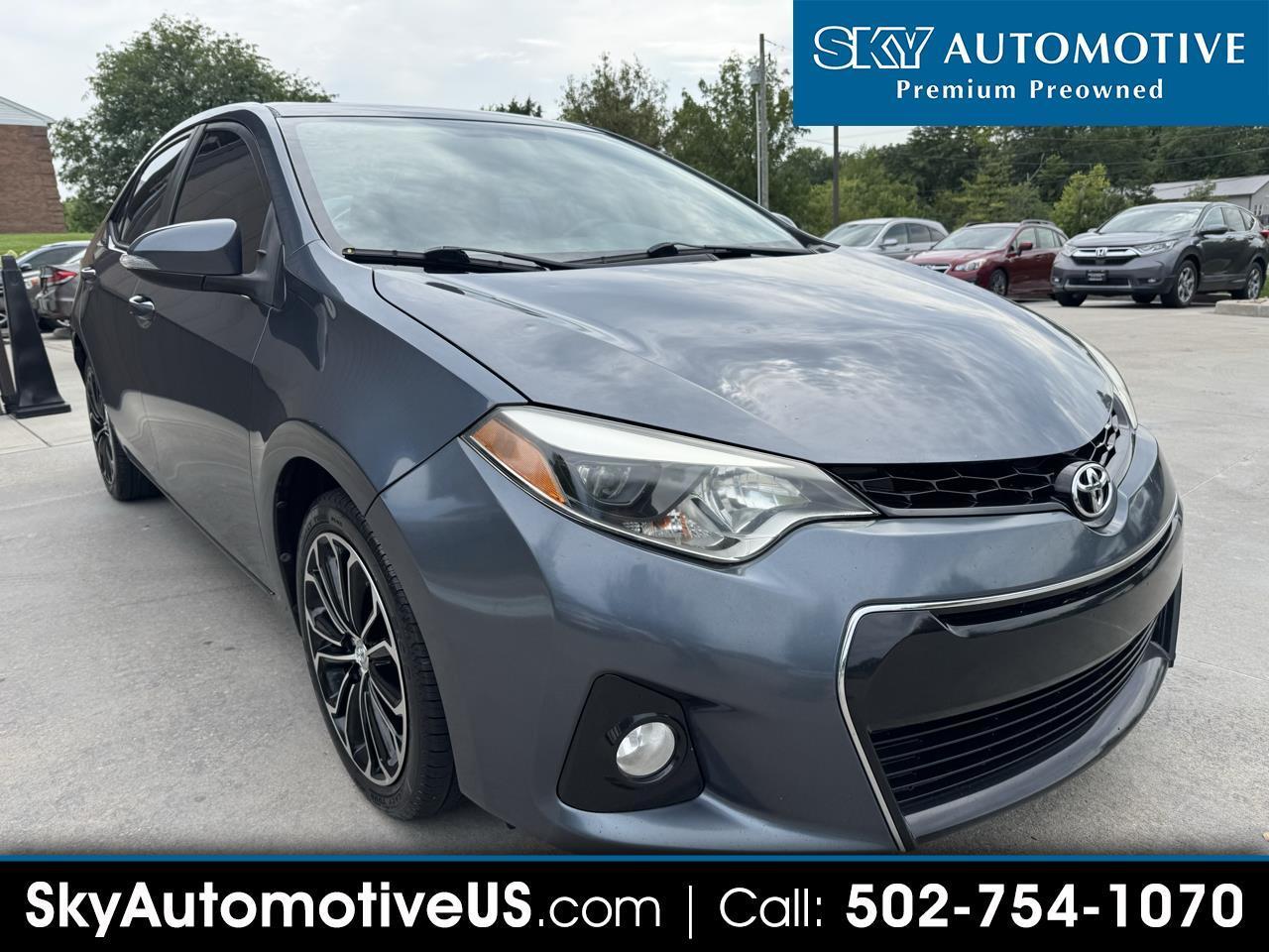 2015 Toyota Corolla 4dr Sdn S PLUS