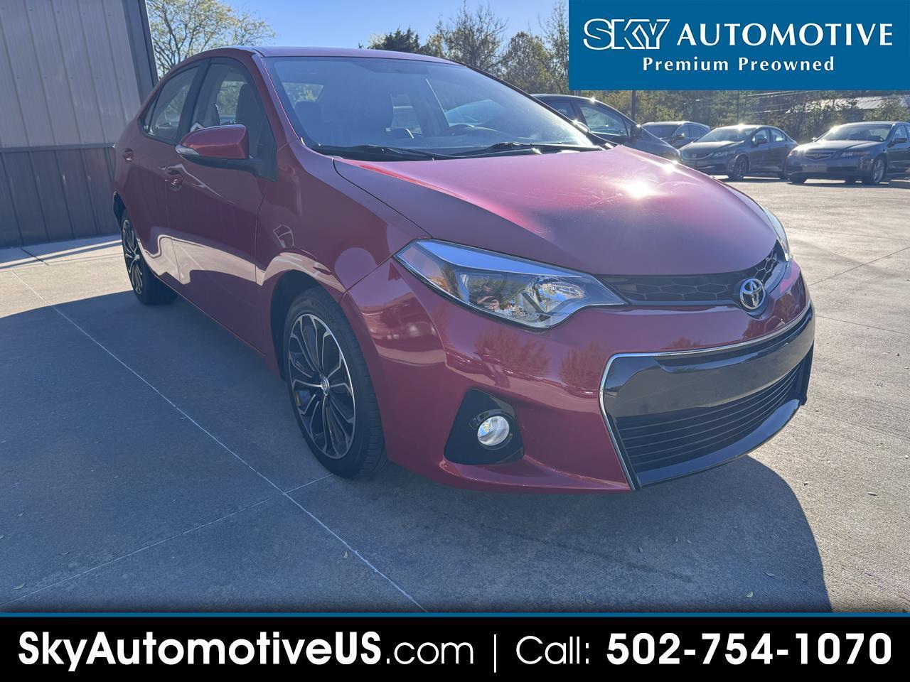2014 Toyota Corolla 4dr Sdn Man S
