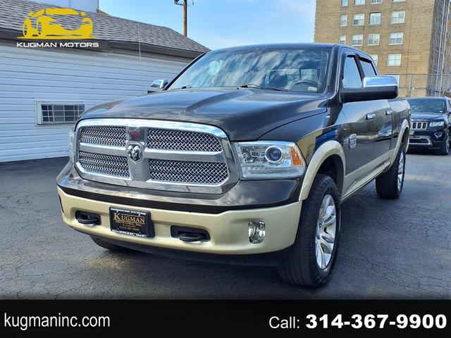 Brown 2013 RAM 1500 Laramie Longhorn Crew Cab 4WD Pickup Truck Four-Wheel Drive 6-Speed Automatic