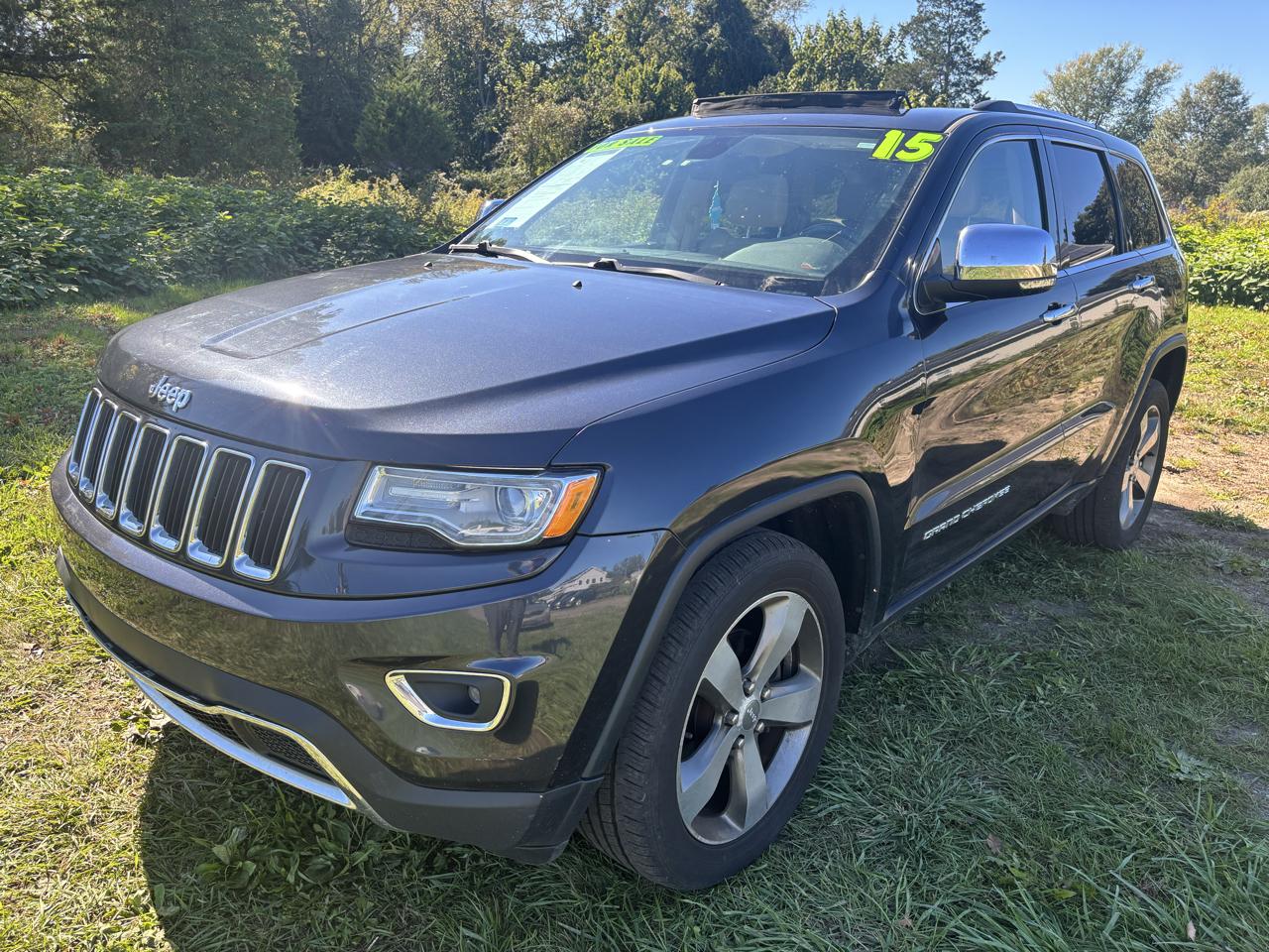 Blue 2015 Jeep Grand Cherokee SUV / Crossover Four-Wheel Drive Automatic