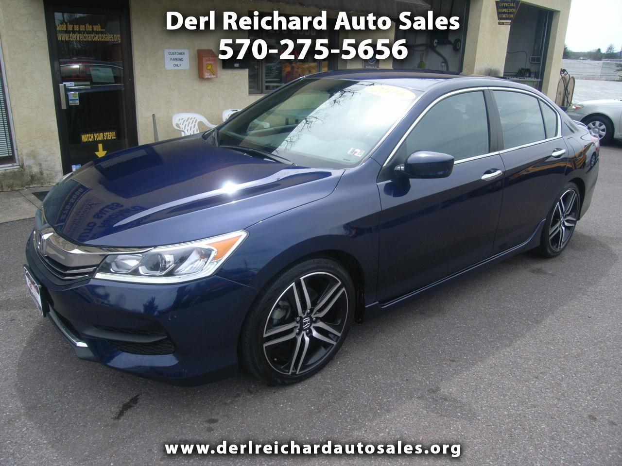 Used 2016 Honda Accord Sport Sedan CVT for Sale in Danville PA 17821