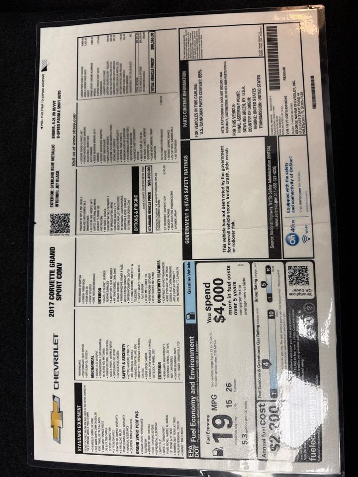 Chevrolet Corvette  2017