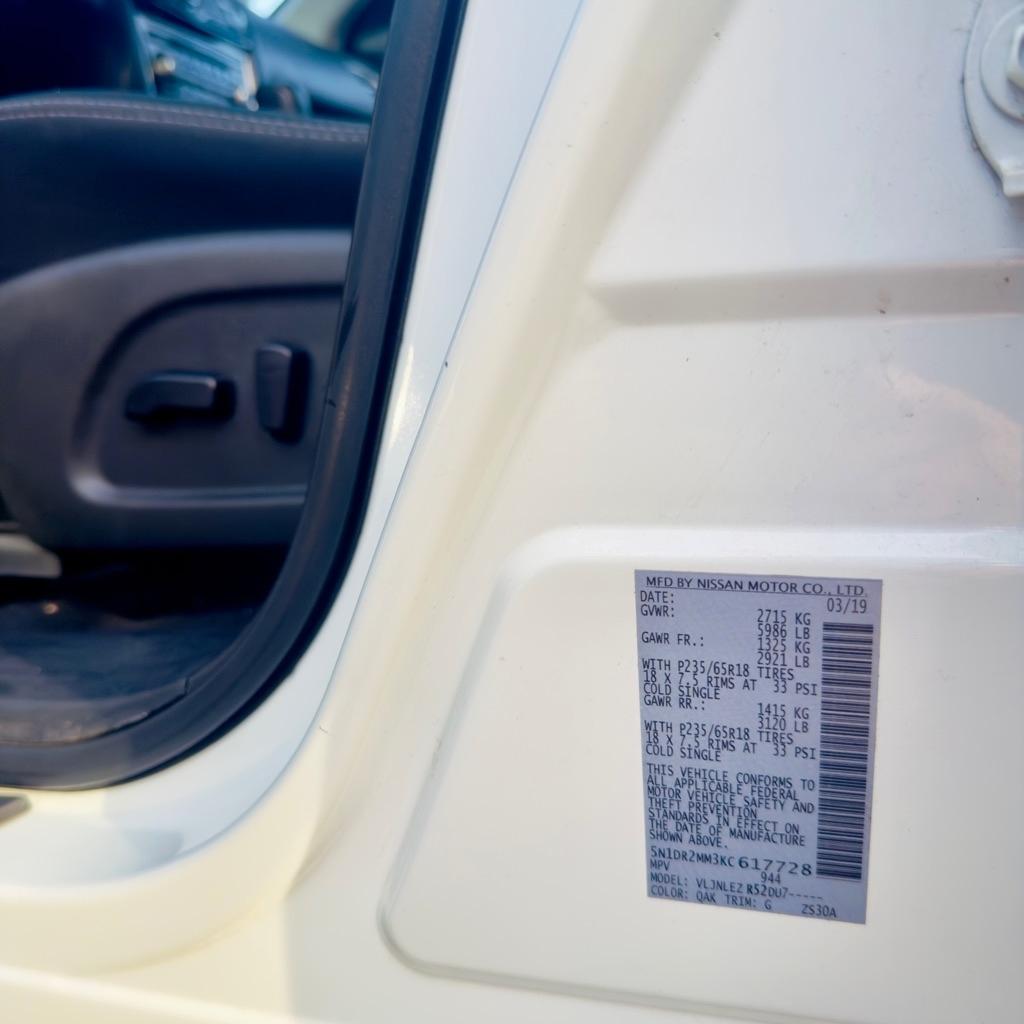 Nissan Pathfinder 4x4 SV 2019