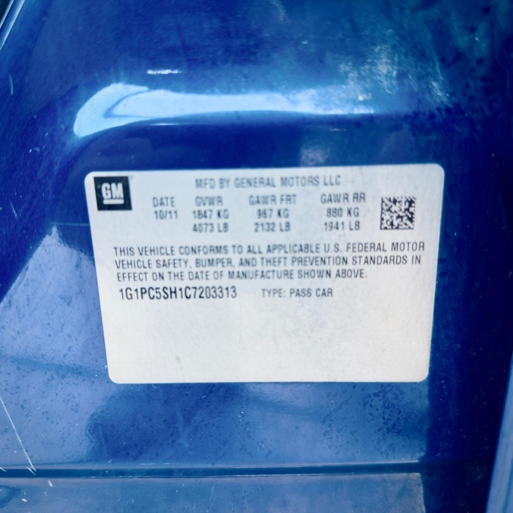 Chevrolet Cruze 4dr Sdn LS 2012