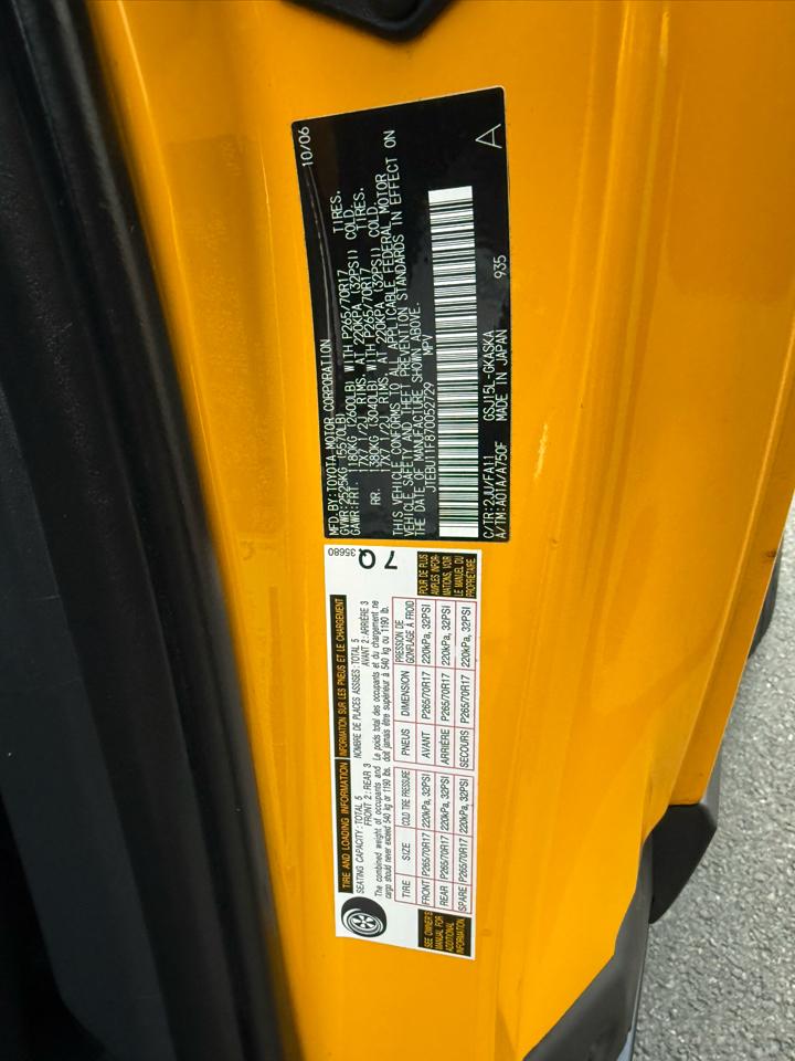 Toyota FJ Cruiser 4WD 4dr Manual (Natl) 2007