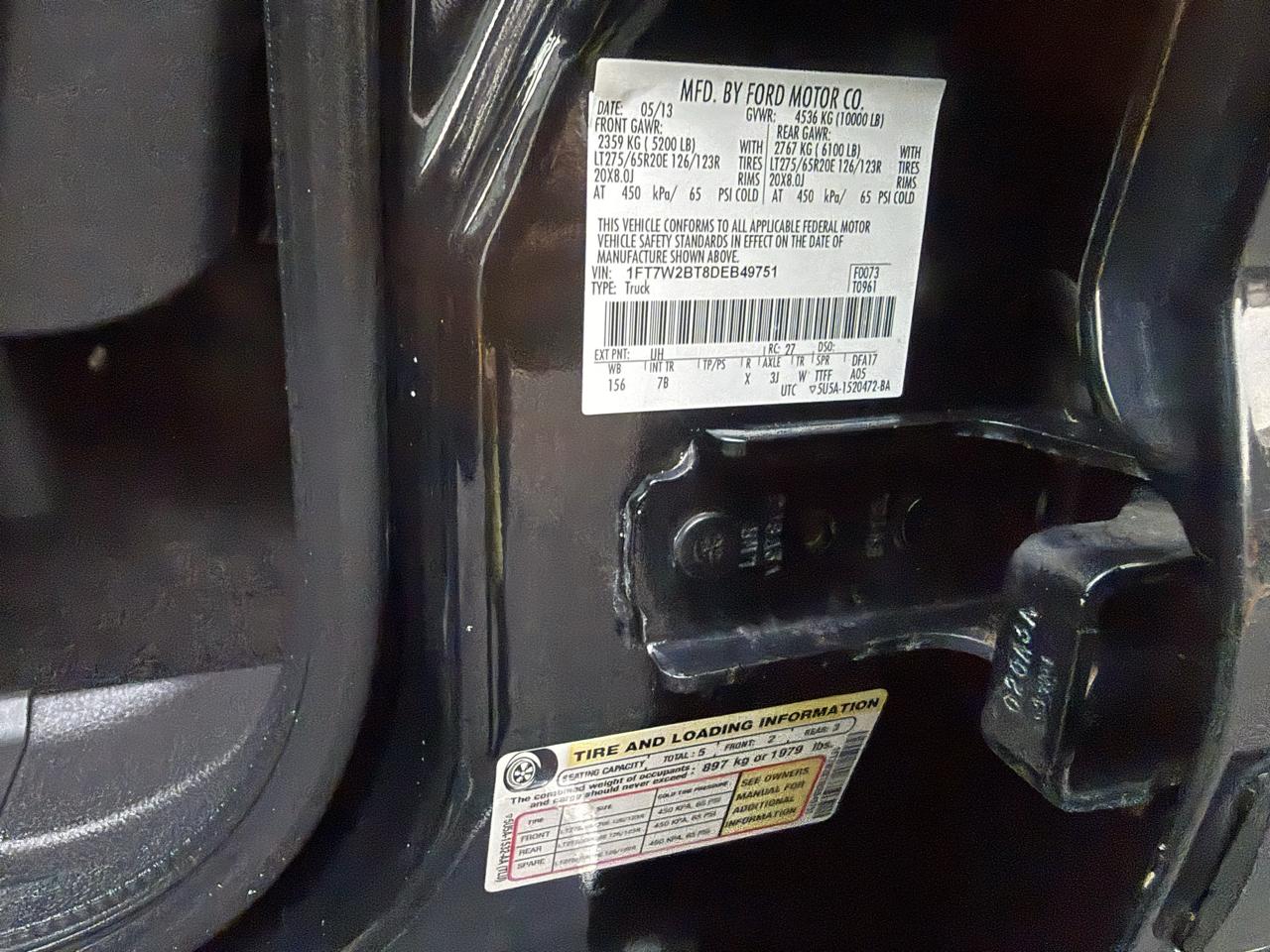 Ford Super Duty F-250 SRW 4WD Crew Cab 156" Platinum 2013
