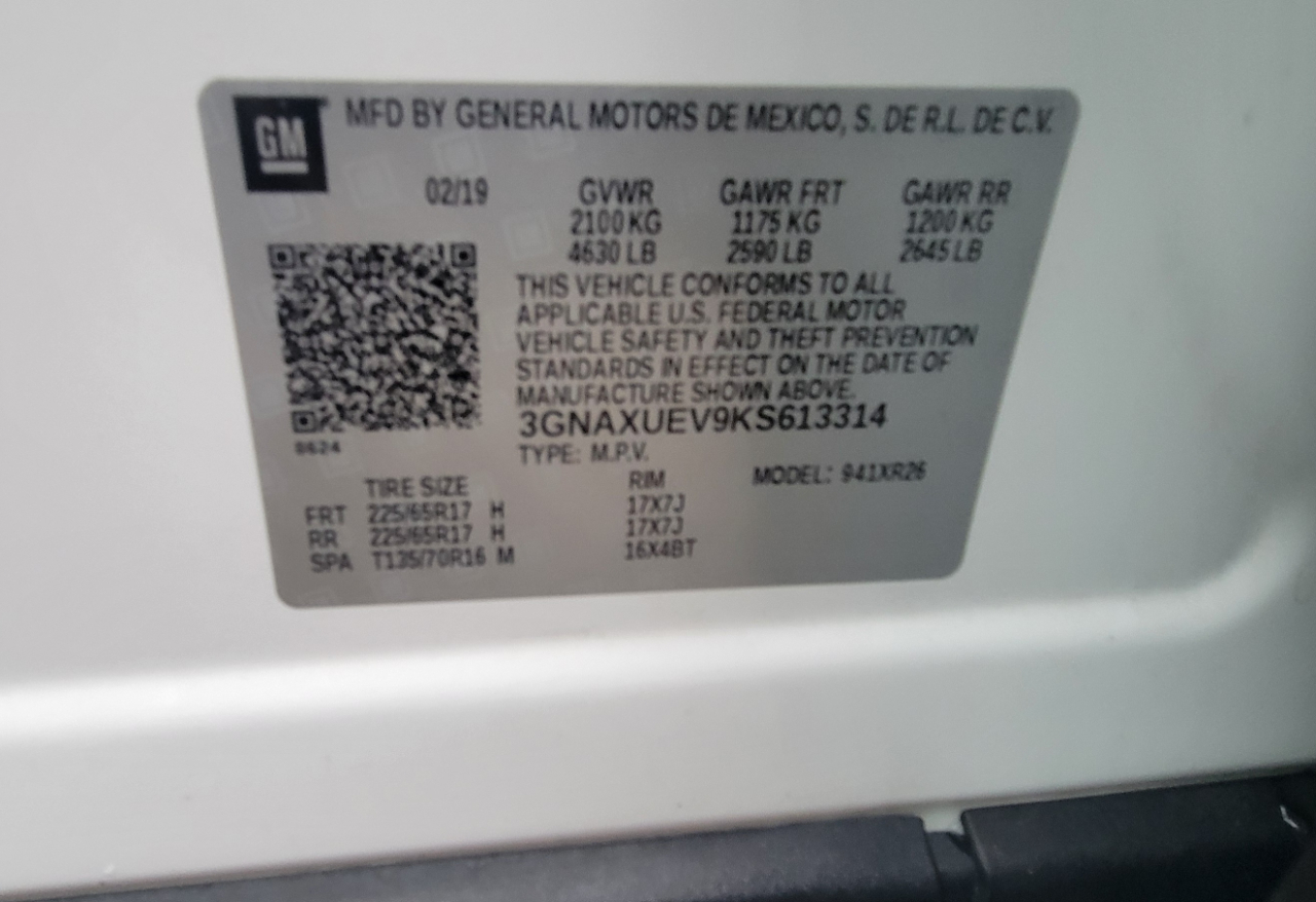 Chevrolet Equinox  2019