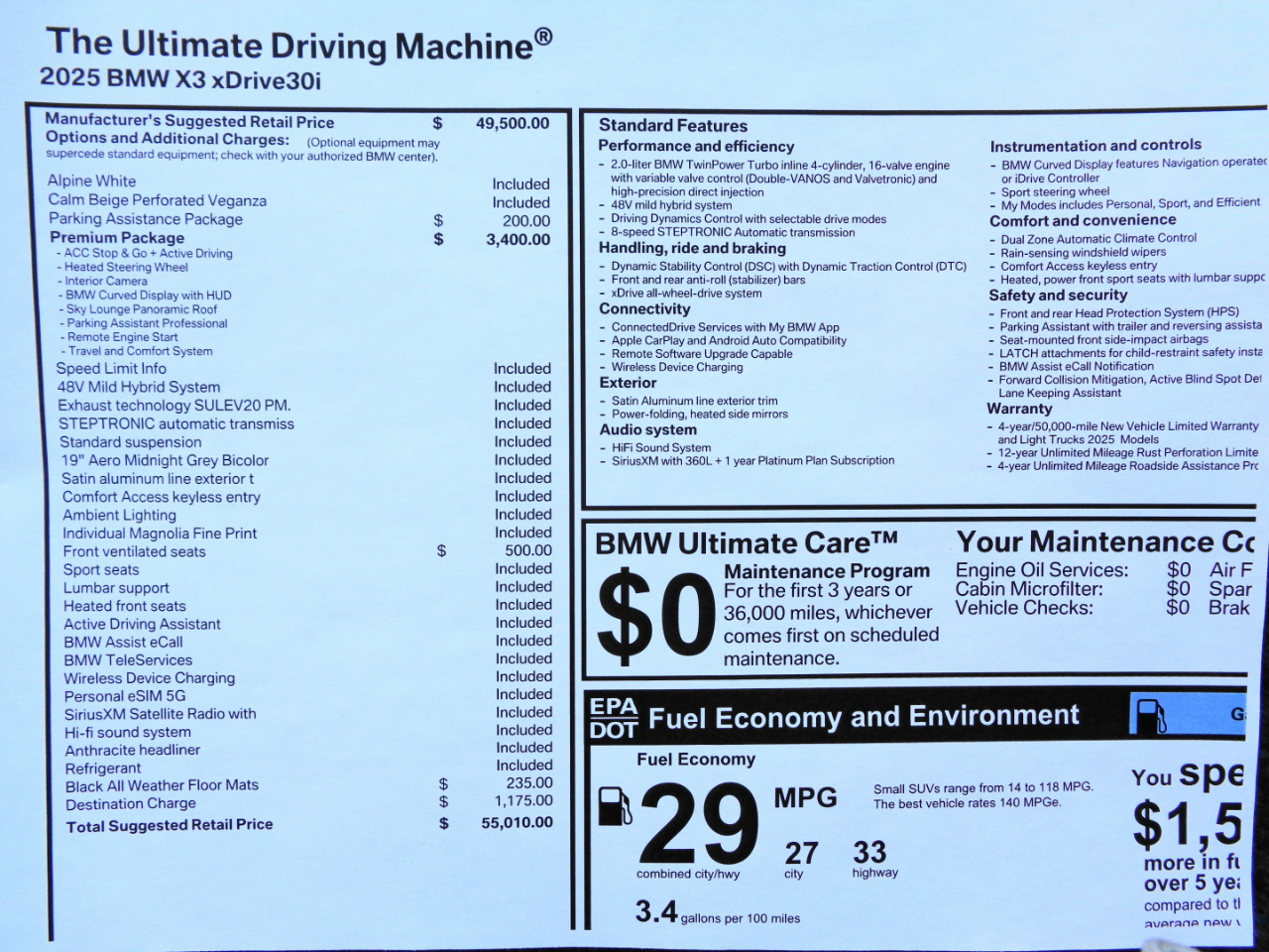 BMW X3 30 xDrive Sports Activity Vehicle 2025