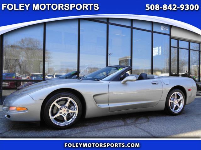 Pewter 2002 Chevrolet Corvette Convertible RWD Convertible Rear-Wheel Drive Automatic