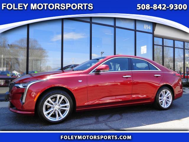 Red 2022 Cadillac CT4 Luxury AWD Sedan All-Wheel Drive Automatic