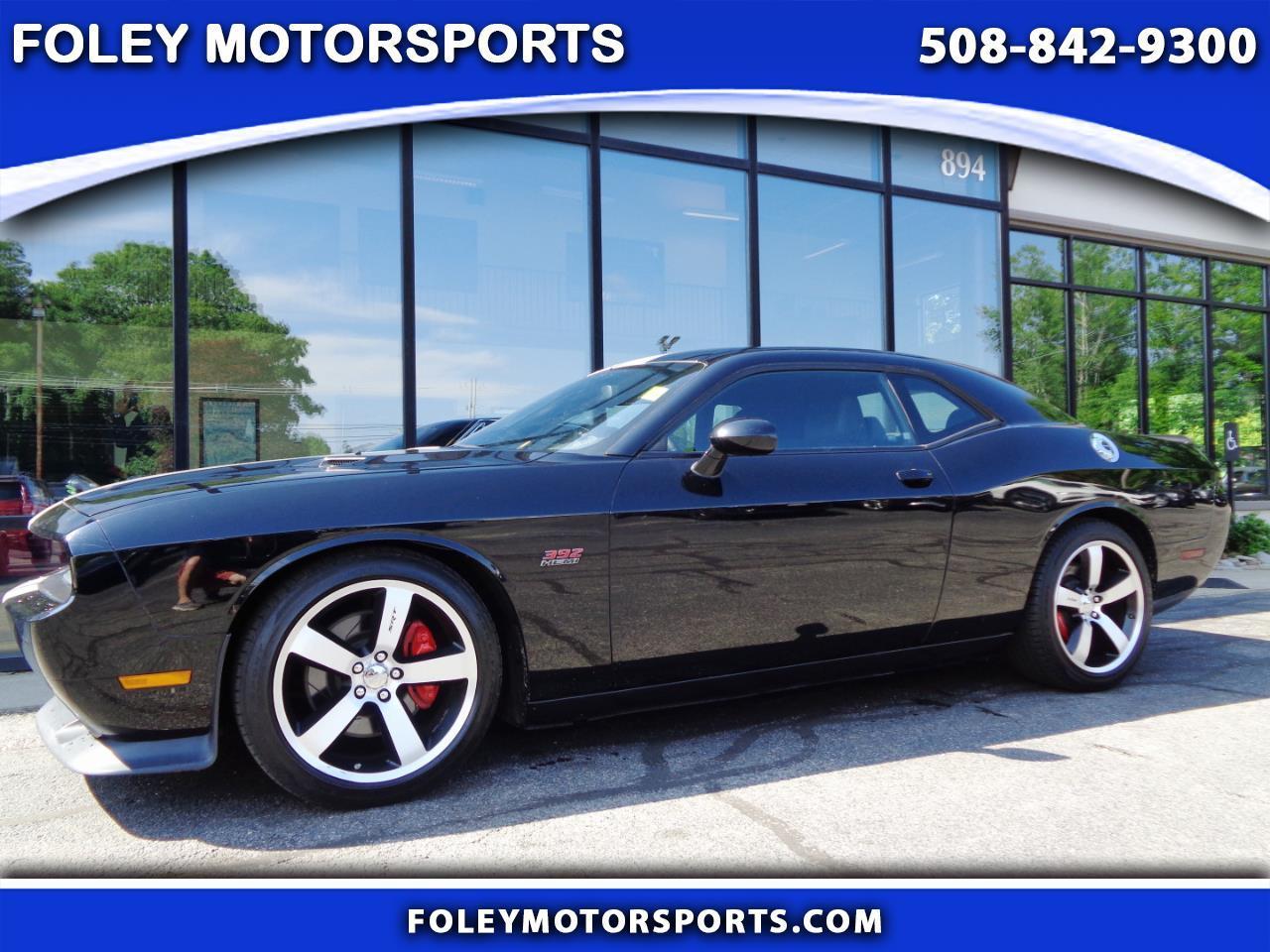 Black 2013 Dodge Challenger SRT8 392 RWD Coupe Rear-Wheel Drive Manual